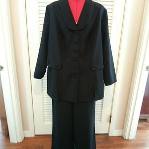 Black two-piece suit Slacks and Jacket by Romans